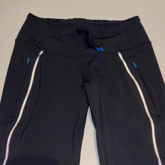 Janji Aurora Fleece Tight Insulated Leggings Black Winter Run Small - Picture 7 of 10